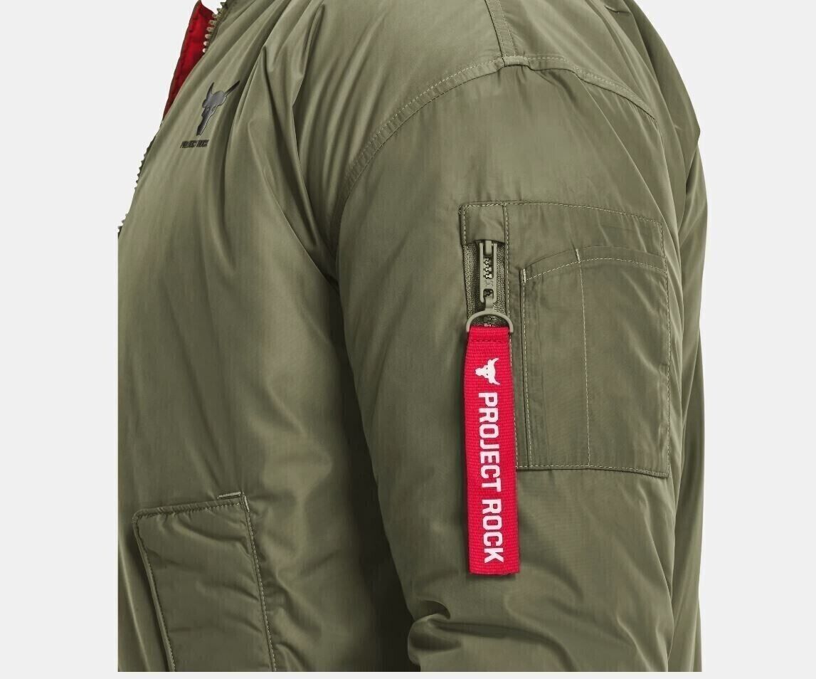 Under Armour Project Rock Storm Insulated Zip Bomber Jacket Under Armour Project Rock Storm Insulated Zip Bomber Jacket