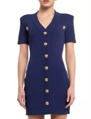 Endless Rose Blue & Gold Button Dress XS (Fits S-M)   Gypsy Rose Blanchard Look