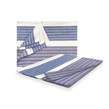 Cotton Two Tone Striped Kitchen Tea Towels Absorbent Fast Drying Catering Cloths
