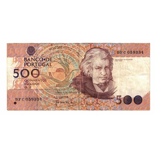 [#629851] Banconota, Portogallo, 500 scudi, 1989, 1989-10-04, KM:180c, EF(40-45) - Foto 1 di 2