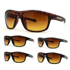 Xloop Mens Wrap Around Driving HD Lens Sport Rectangular Sunglasses