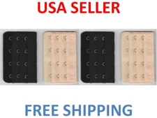 Lot of 4 Bra Extender 4 Hooks Set of 4 Extensions 4 Hook Extenders Free Shipping