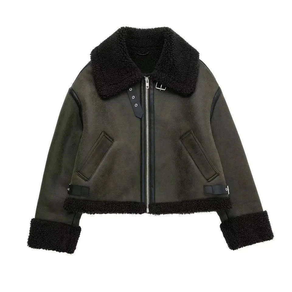 green double faced jacket