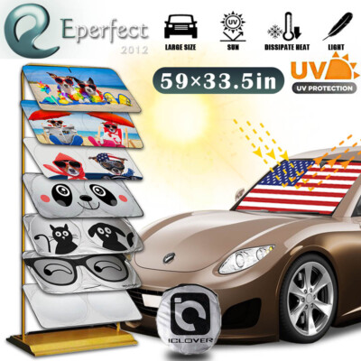 Foldable Car Windshield Sun Shade Visor Auto Front Window UV Block Shield Cover