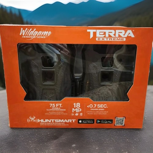 Wildgame Innovations 2-Pack Terra Extreme 18MP Trail Camera Bundle Set