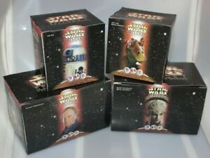1999 Vintage Lot of 4 Star Wars / Pizza Hut Toys - New in Unopened Boxes
