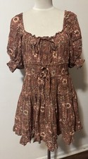 Ulla Johnson Juniper Floral Mini Dress Cottage Core Boho