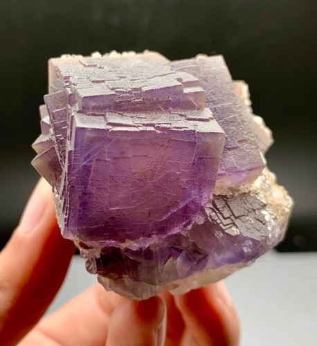 336 Gramm schöner Kubikfluorit mit Calcit aus Belutschistan Pakistan. - Bild 4 von 10