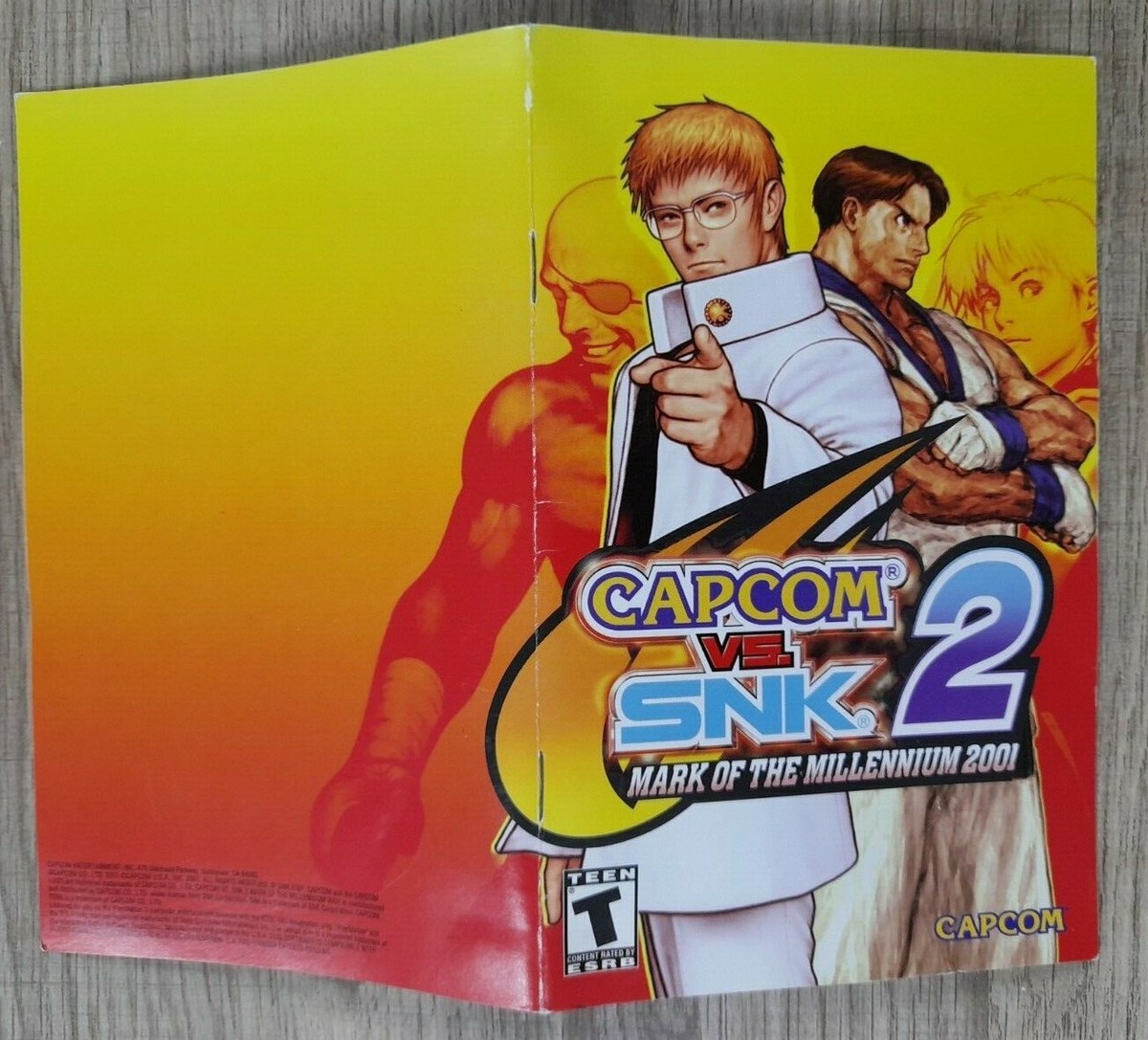 AUTHENTIC COVER & MANUAL ONLY - NO GAME - CAPCOM VS SNK 2 - PS2 | eBay