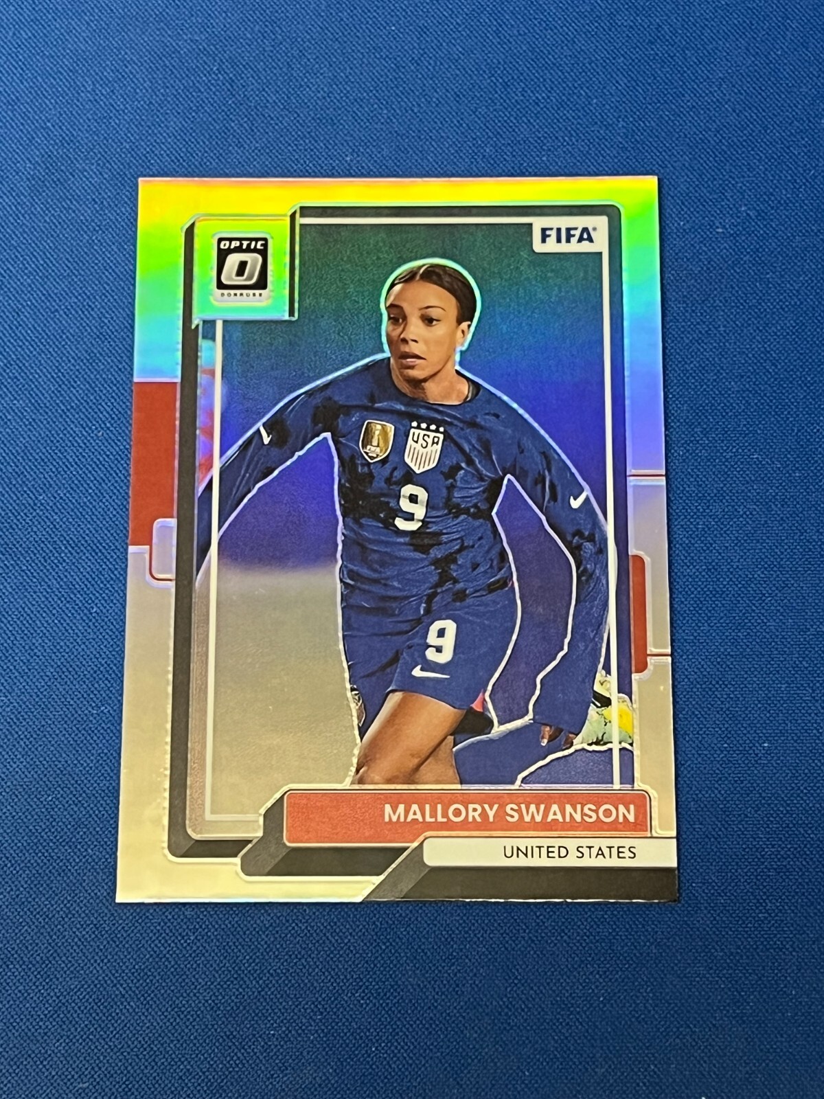 2022-23 Panini Donruss Soccer Optic Silver Prizm Parallel of Mallory Swanson!!