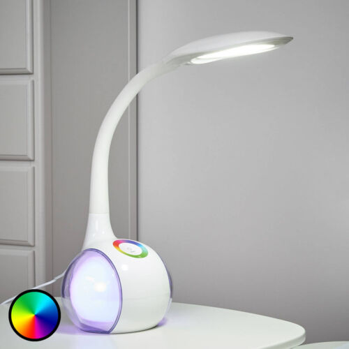 Globo LED Tischlampe 'Paula' ( Touchdimmer) dimmbar (Modern) in Weiß aus - Bild 1 von 9
