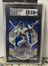 2020 Leaf Jordan Love Green Bay Packers Rc Auto SGC 10  blue crystal 9/12 Pop 1