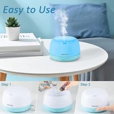 500ML Aromatherapy Diffuser,Essential Oil Diffuser with 7 Color Lights
