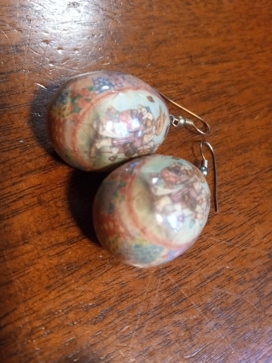 Vintage EASTER EGGS,patchwork UNIQUE paper-mache … - image 3