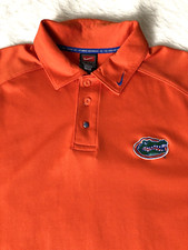 Nike Golf Polo Shirt Men's Large Florida Gators Embroidered UF Tailgate Dri Fit