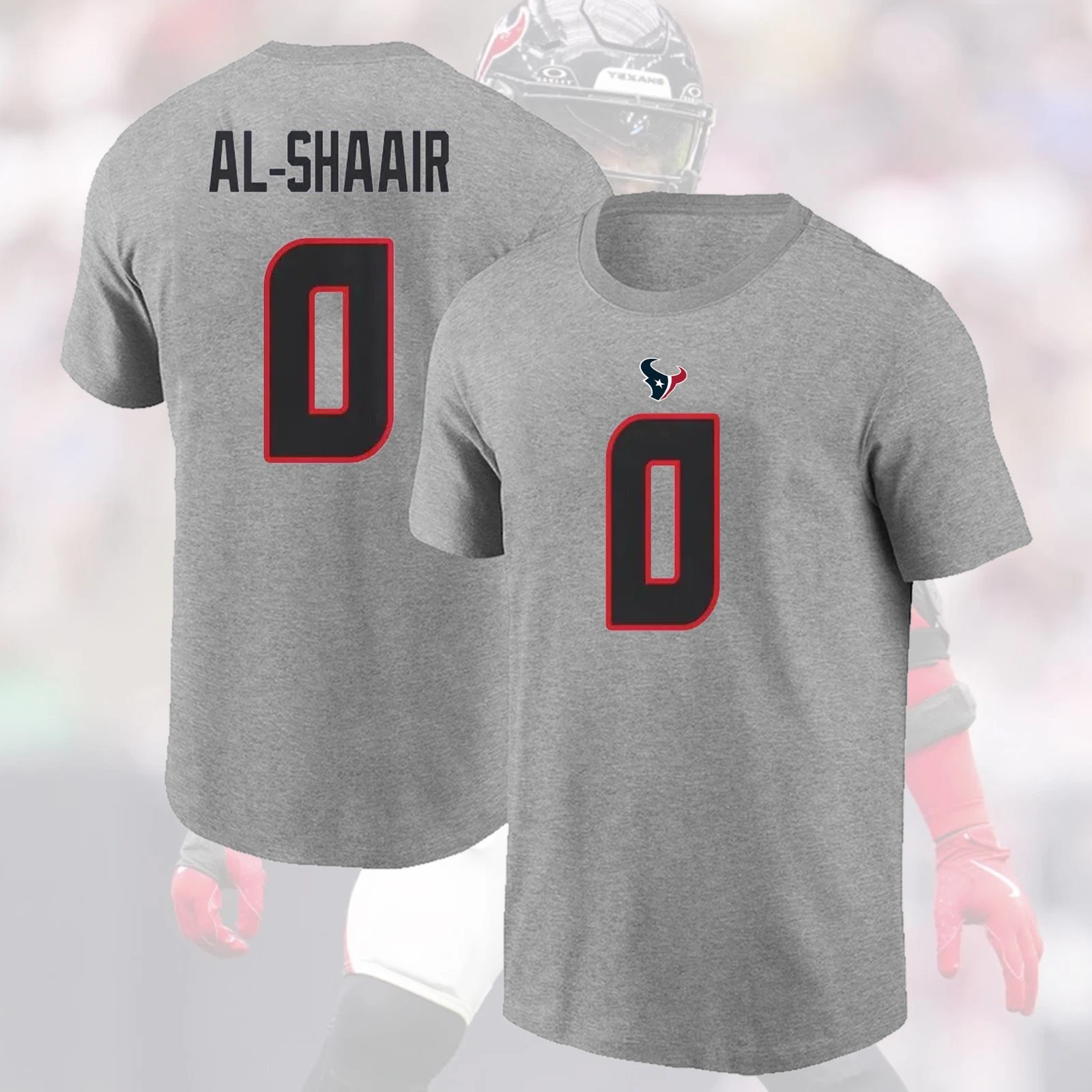 Azeez Al-Shaair #0 Houston Football 2026 Player Name & Number Gift for Fans