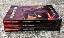 D&D Dungeons & Dragons 3x Book LOT Monster Manual, Player's Handbook, Guide