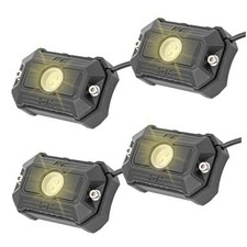 Deluxe LED Rock Light Pods w/Mounting Kit  4 Pods - 70980 , White