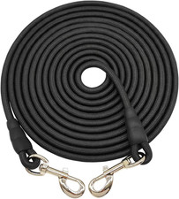 35FT Tie Out Rope Dog Leash, Long Tether 8-10-13-15-20-25-30-40-50-65 FT Heavy D