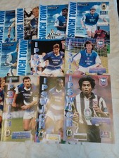 15 x official 1997 Ipswich town football programmes