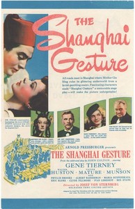 SHANGHAI GESTURE (1941) Gene Tierney Ona Munson ORIGINAL Movie Herald