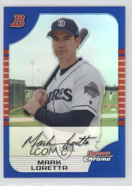2005 Bowman Chrome Blue Refractor 106/150 Mark Loretta #59 0o1
