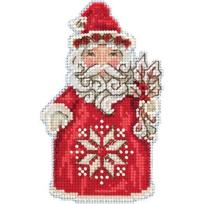 Mill Hill/Jim Shore 14ct Kreuzstich-Set 3''x5'' - Nordic Santa