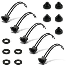5pcs New 12V 4" Leads Motocycle/Car light Push-Button On-Off Switch Waterproof