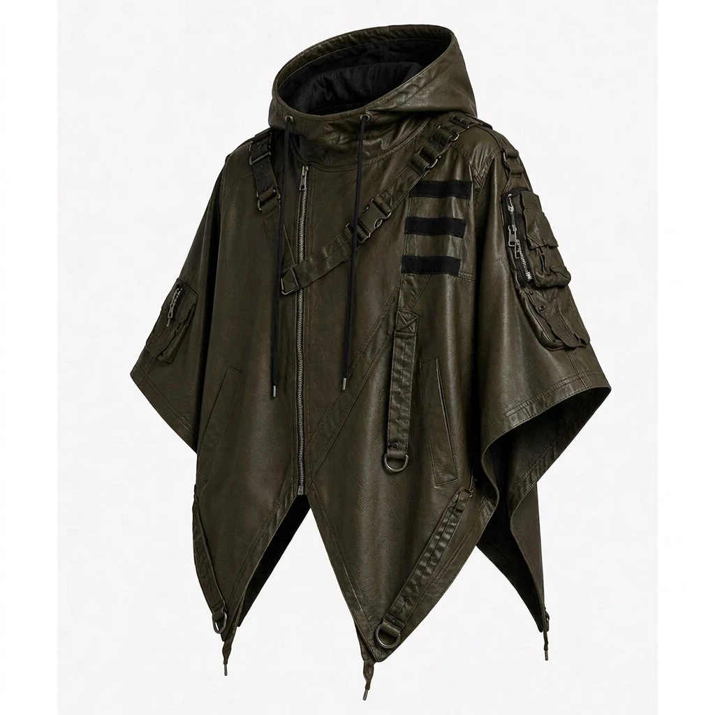 Leather Outer Shell Ponchoes for Men for sale | eBay