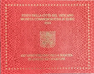 VATICANO 2 EURO 2024 150° ANNIVERSARIO DELLA NASCITA DI GUGLIELMO MARCONI