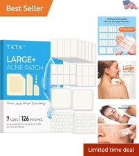 Ultimate Large Pimple Patches for Face  Body - 126 Count Hydrocolloid Solution