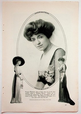 1911 Original Print Article 7x10 Vintage Opera Star Portraits Art