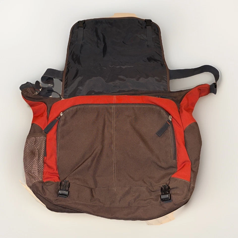 JanSport Bolso Mensajero para Laptop Marrón y Naranja Acolchado Correa para el Hombro Trabajo o Escuela Foto 4 de 4