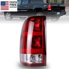 Tail Light Compatible with 2007-2014 GMC Sierra 1500 2500HD 3500HD Left Driver