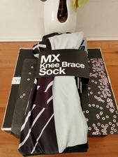 100% REV Knee Brace MX Socks Enduro Performance Over the Knee Long MX Socks S/M