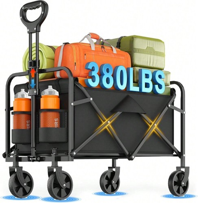 #ad Heavy Duty Collapsible Wagon Cart Foldable Utility Cart With Extra Large FGQ $39.12