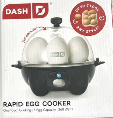 #ad DASH Rapid Egg Cooker: 7 Egg Capacity Electric for Hard Boiled Eggs Omelets $22.98