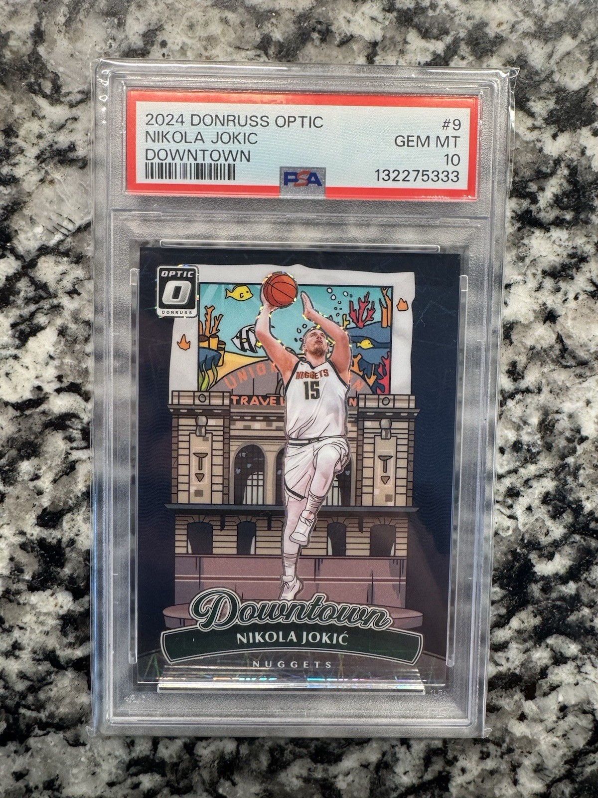 2024 PANINI DONRUSS OPTIC DOWNTOWN #9 NIKOLA JOKIC PSA 10!!!
