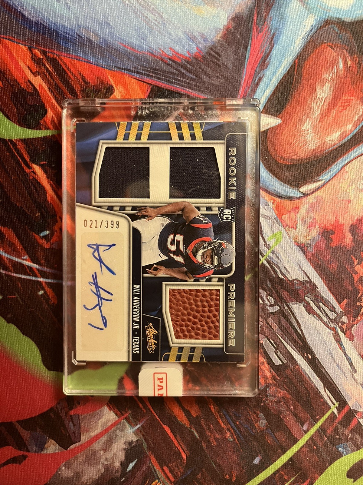 Will Anderson Panini Absolute Rookie Premiere Materials #RPMWAJ Base