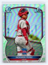 2023 Bowman Chrome 1st Lunar Glow Refractor #BCP-27 Rickardo Perez Phillies