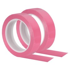 1" Whiteboard Tape, 2 Pack Thin Dry Erase Tape for Graphic Chart, Pink