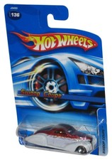 Hot Wheels Swoop Coupe White & Red (2006) Die-Cast Toy Car #136