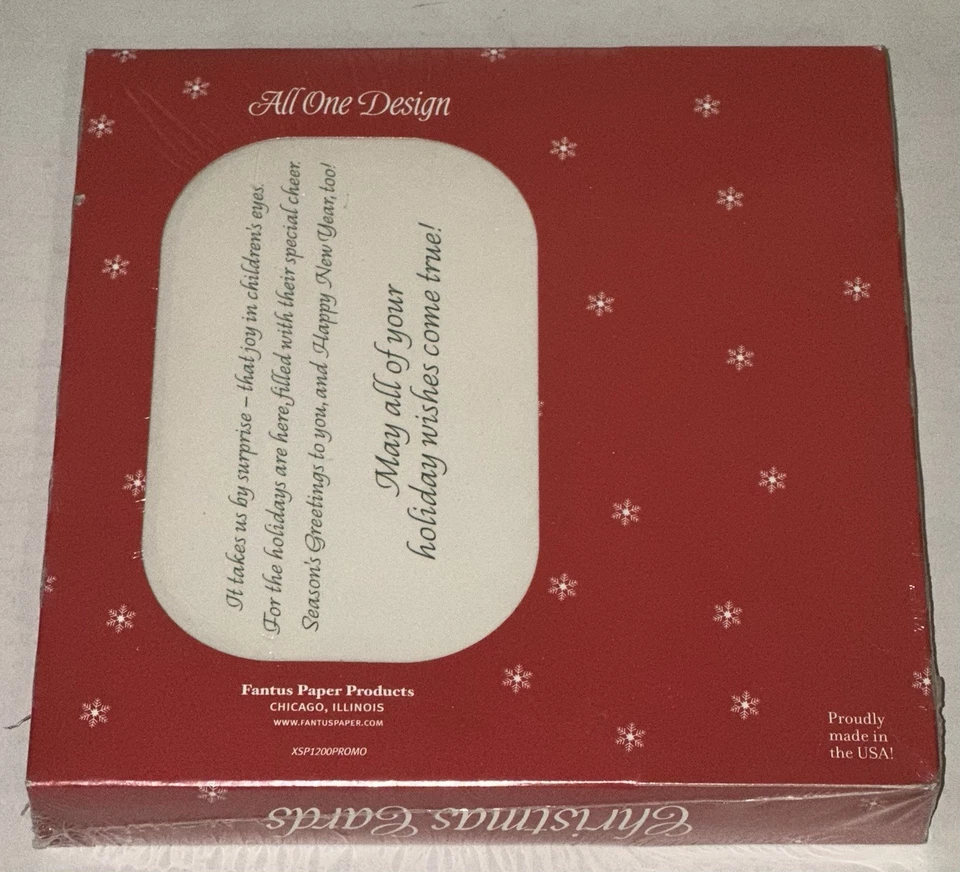 Vintage Graphic Holiday Photo Card 16pcs Envelopes Included New Fantus Paper Pro - Image 4 of 4