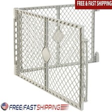 Dog Playpen Extension Two-Panel Indoor Outdoor Use Portable Lightweight Petyard