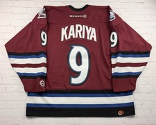 Vintage NHL Paul Kariya #9 Colorado Avalanche Alternate Jersey By KOHO - Mens XL