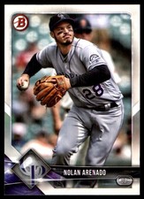 Nolan Arenado 2018 Bowman #81 Rockies MLB READ FREE SHIPPING AutographDen