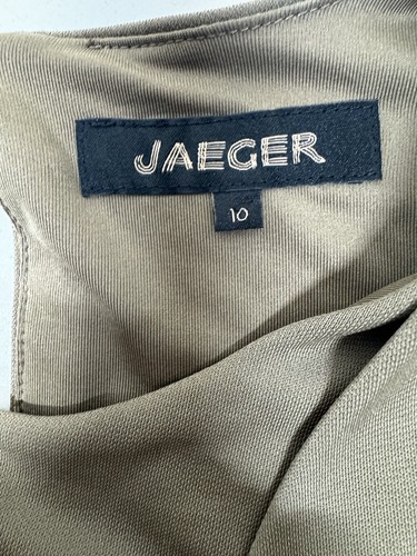 Women’s Jaeger Dress Size 10 Sleeveless Gold Buckle Excellent Condition - Picture 13 of 15