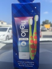 hello Dragon Dazzle Children's Fluoride Toothpaste Blue Raspberry 4.2 oz Vegan