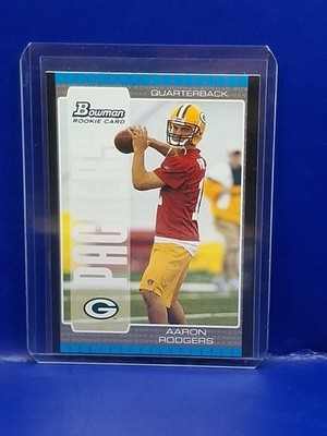 2005 BOWMAN SILVER AARON RODGERS Rookie Card 2005 PACKERS STEELERS 