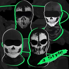 Balaclava Face Mask Halloween Ghost Skull Cover Ski Motorcycle Running Sun Hood